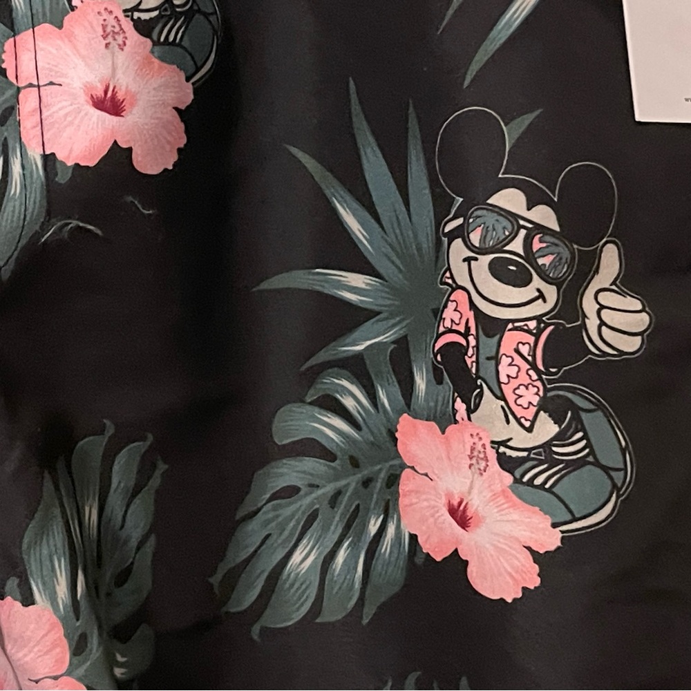 Disney Swim Shorts Mickey Mouse Hawaiian Bathing Suit Neff Men’s Size XL NEW - Picture 2 of 13